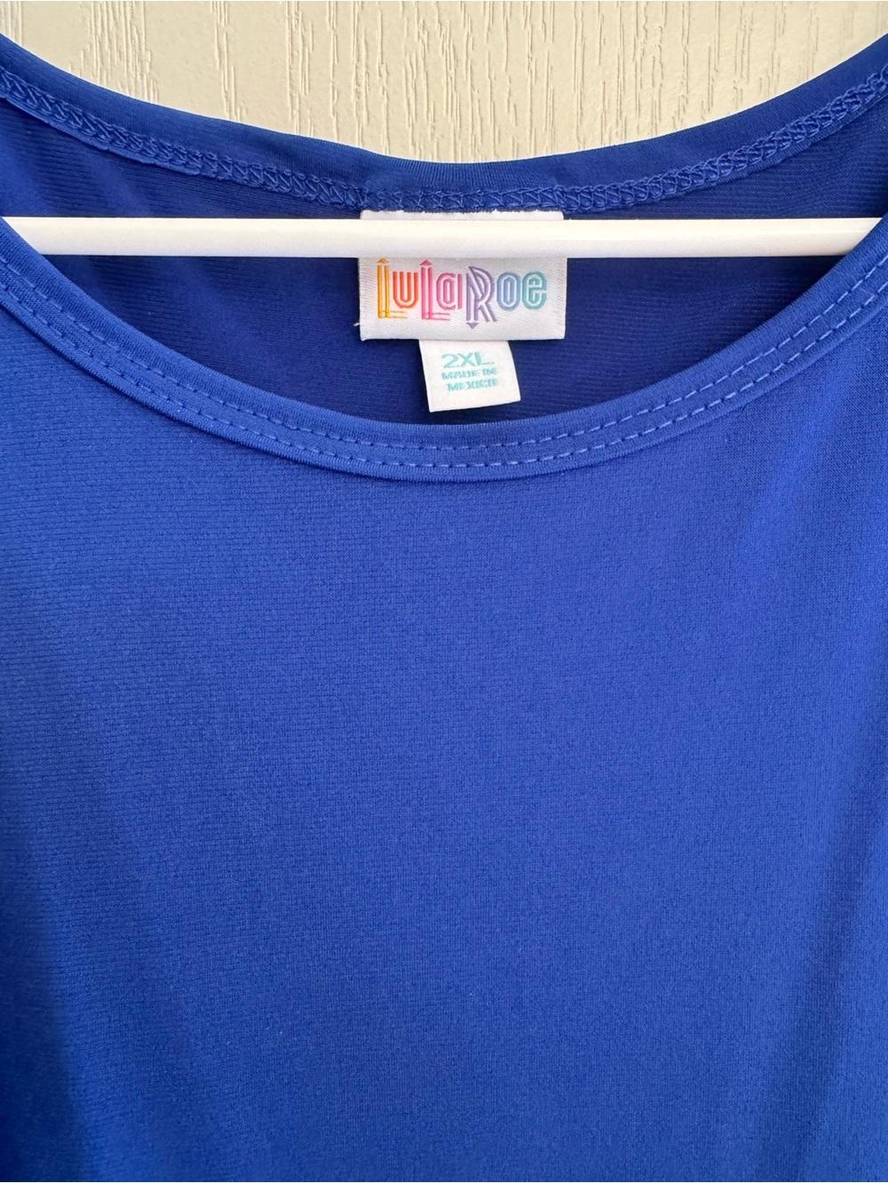 LuLaRoe Women's Scoop Neck Top in Cobalt Blue